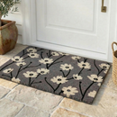 Wild Flowers - Gray Coir Doormat