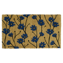 Wild Flowers - Blue Coir Doormat