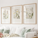 Minimalist Wild Plants. Botanical Poster Art Decor by Wall Art Set