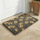 Wild Flowers - Gray Coir Doormat