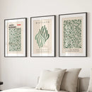 William Morris Sage Green Botanical Poster Set by Wall Art Set