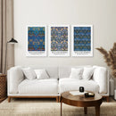 Trendy Neutral Art Set of 3 William Morris Decor by Wall Art Set