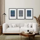 Trendy Neutral Art Set of 3 William Morris Decor by Wall Art Set