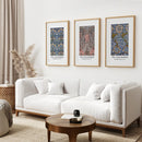 Modern Art Nouveau William Morris Set of 3 Prints by Wall Art Set