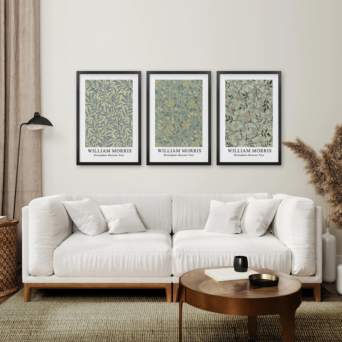Large William Morris Floral Pattern Art Set Decor, photo 7 of 9