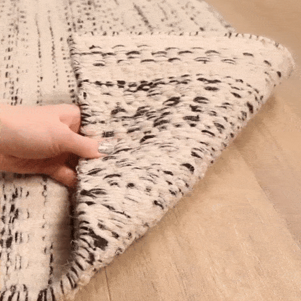 Williford Wool Area Rug, back view
