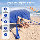 Wind Powered Beach Tent Portable Sun Shelter Canopy for Picnic by LJGDeals