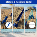 Wind Powered Beach Tent Portable Sun Shelter Canopy for Picnic by DirectDeals