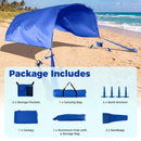 Wind Powered Beach Tent Portable Sun Shelter Canopy for Picnic by LJGDeals