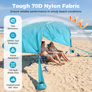 Wind Powered Beach Tent Portable Sun Shelter Canopy for Picnic by DirectDeals