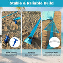 Wind Powered Beach Tent Portable Sun Shelter Canopy for Picnic by LJGDeals