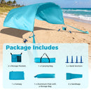 Wind Powered Beach Tent Portable Sun Shelter Canopy for Picnic by LJGDeals