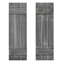 36 x 11 Inch Farmhouse Paulownia Wood Window Shutters Set of 2 for Windows by DirectDeals