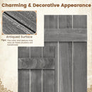 36 x 11 Inch Farmhouse Paulownia Wood Window Shutters Set of 2 for Windows by DirectDeals