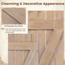 36 x 13 Inch Farmhouse Paulownia Wood Window Shutters Set of 2 for Windows by DirectDeals