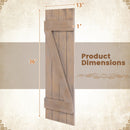 36 x 13 Inch Farmhouse Paulownia Wood Window Shutters Set of 2 for Windows by DirectDeals
