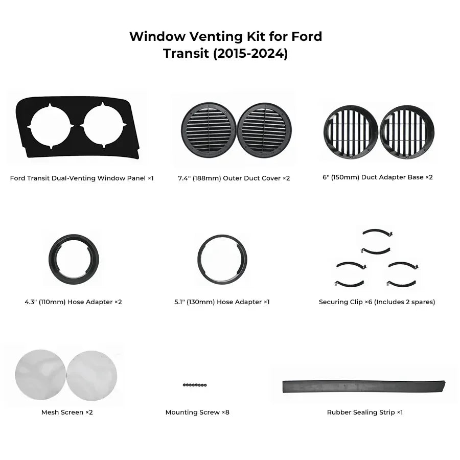ZERO BREEZE Portable AC Window Venting Kit, photo 7 of 8