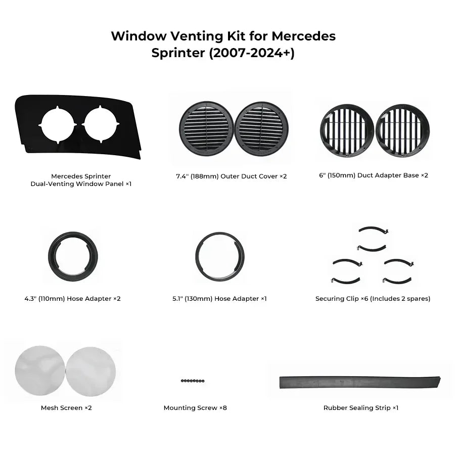 ZERO BREEZE Portable AC Window Venting Kit, photo 5 of 8