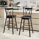 Set of 2 Windsor Bar Stool with Ergonomic Backrest and Footrests by LJGDeals