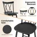 Set of 2 Windsor Bar Stool with Ergonomic Backrest and Footrests by LJGDeals