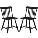 Windsor Dining Chairs Set of 2 with Curved Spindle Back by DirectDeals