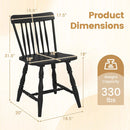 Windsor Dining Chairs Set of 2 with Curved Spindle Back by LJGDeals