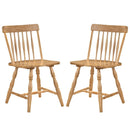 Windsor Dining Chairs Set of 2 with Curved Spindle Back by LJGDeals
