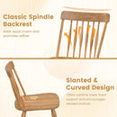 Windsor Dining Chairs Set of 2 with Curved Spindle Back by LJGDeals