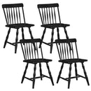 Windsor Dining Chairs Set of 4 with Curved Spindle Back by LJGDeals