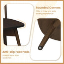 Windsor Dining Chairs Set of 4 Mid Century Rubber Wood Kitchen Chairs with Swivel Seat by LJGDeals