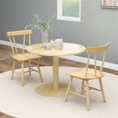 Windsor Style Armless Chairs with Solid Rubber Wood Frame by LJGDeals