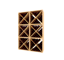 Modular Wine Cube Storage Stackable Wood Bins | Holds 144 Bottles by Wine Racks
