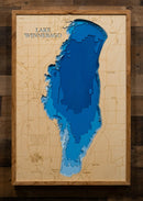 Lake Winnebago in Winnebago, Calumet, and Fond du Lac County, Wisconsin by Horn Dog Maps