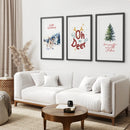 Winter Wonderland Christmas Wall Art Prints Set by Wall Art Set