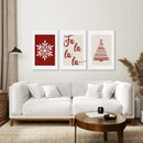 Wall Art Christmas Decoration Set of 3 Prints by Wall Art Set