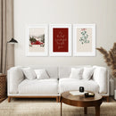 Winter Holiday Landscape Set Of 3 Wall Art by Wall Art Set