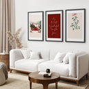 Winter Holiday Landscape Set Of 3 Wall Art by Wall Art Set