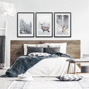 Winter Animal Wall Decor Set of 3. Snowy Forest, Deer by Wall Art Set