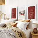 Winter Holiday Decoration Art Decor Prints by Wall Art Set