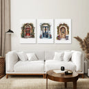 3 Piece Wall Decor Christmas Door Large Print by Wall Art Set