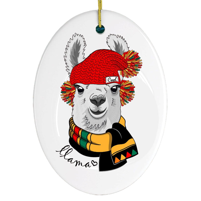 Winter Llama Ornament