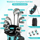 Women's Complete Golf Clubs and Bag Set Golf Stand Bag-Green by DirectDeals