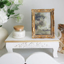 Antique Inspired Ornate White Wood Risers, Set of Two by Decor Steals