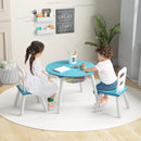Kids Table and Chair Set with Mesh Storage - 3 Piece by LJGDeals
