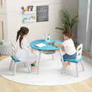 Kids Table and Chair Set with Mesh Storage - 3 Piece