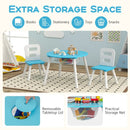 Kids Table and Chair Set with Mesh Storage - 3 Piece by LJGDeals