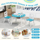 Kids Table and Chair Set with Mesh Storage - 3 Piece