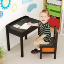 Wood Activity Kids Table and Chair Set with Storage Space by LJGDeals