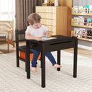 Wood Activity Kids Table and Chair Set with Storage Space