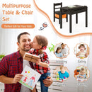 Wood Activity Kids Table and Chair Set with Storage Space by LJGDeals